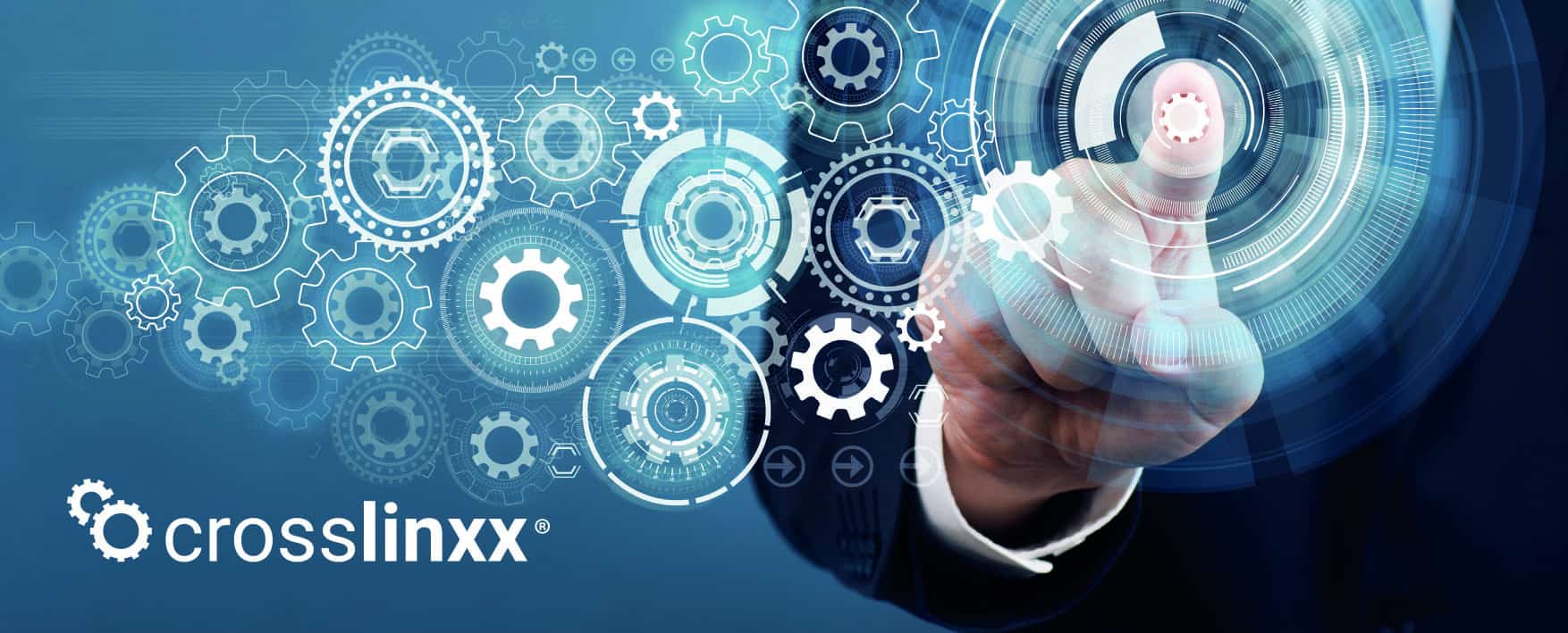 Gears and finger, klicking something - Processes at a glance - develogment