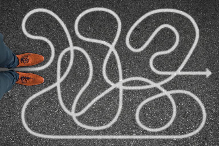Verschlungener Weg von oben – Digitalisierungs-Workshop – develogment Verschlungener Weg von oben - Digitalisierungs-Workshop - develogment